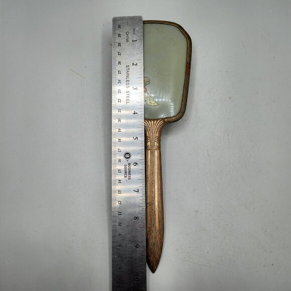 Antique Nylon Hairbrush Decorative Vanity Dressing Table Long Handled - Picture 3 of 6